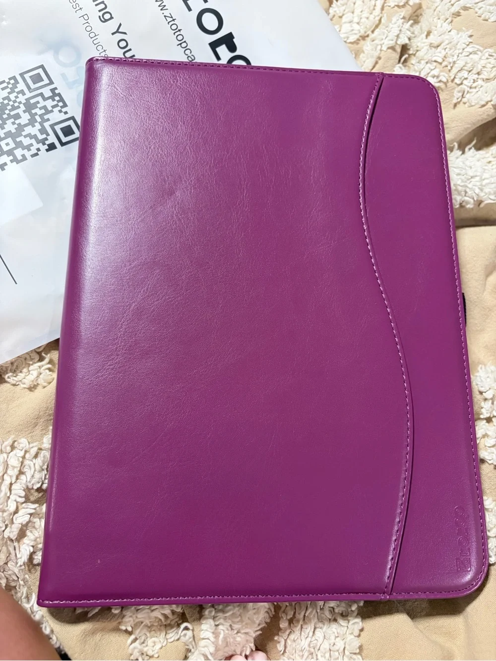 Ztotop iPad Pro 11” 2024 M4 Folio Case w/Pencil Holder Purple